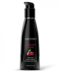 Wicked Aqua Water Based Lubricant Cherry 4oz (SKU: TCN-WS90434)