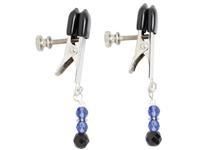 Blue Beaded Clamps With Broad Tip Nipple Clamps Blue (SKU: SPF101)